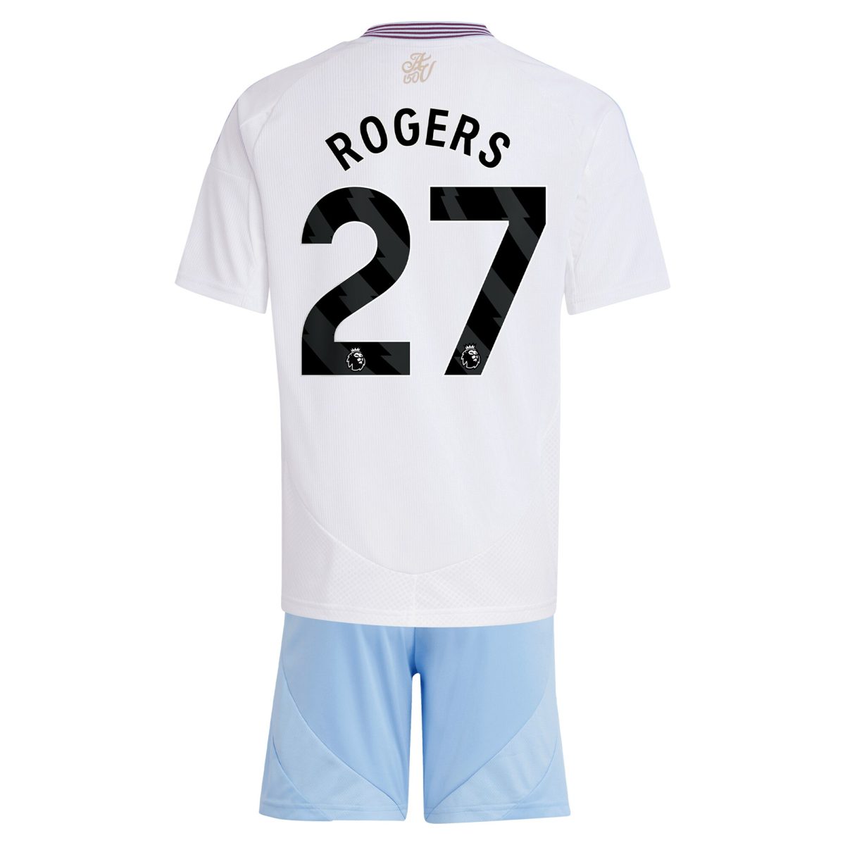 Aston Villa Jerseys - Official aston villa adidas away mini kit 2024-25 with rogers 27 printing Collection for AVFC Fans