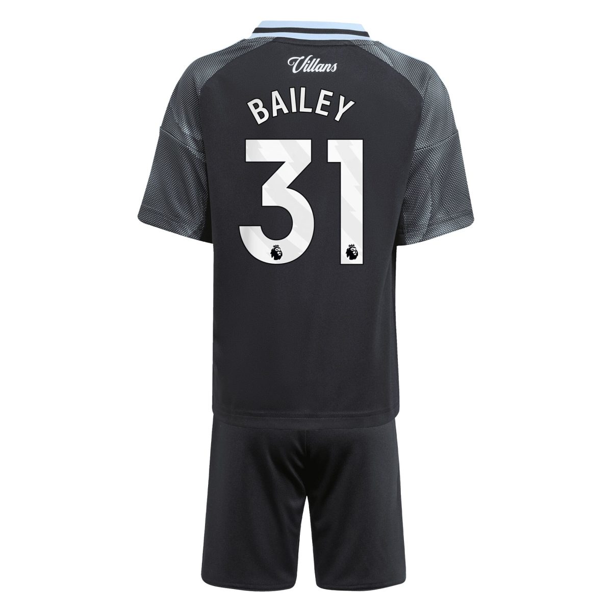 Aston Villa Jerseys - Official aston villa adidas away mini kit 2025-26 with bailey 31 printing Collection for AVFC Fans