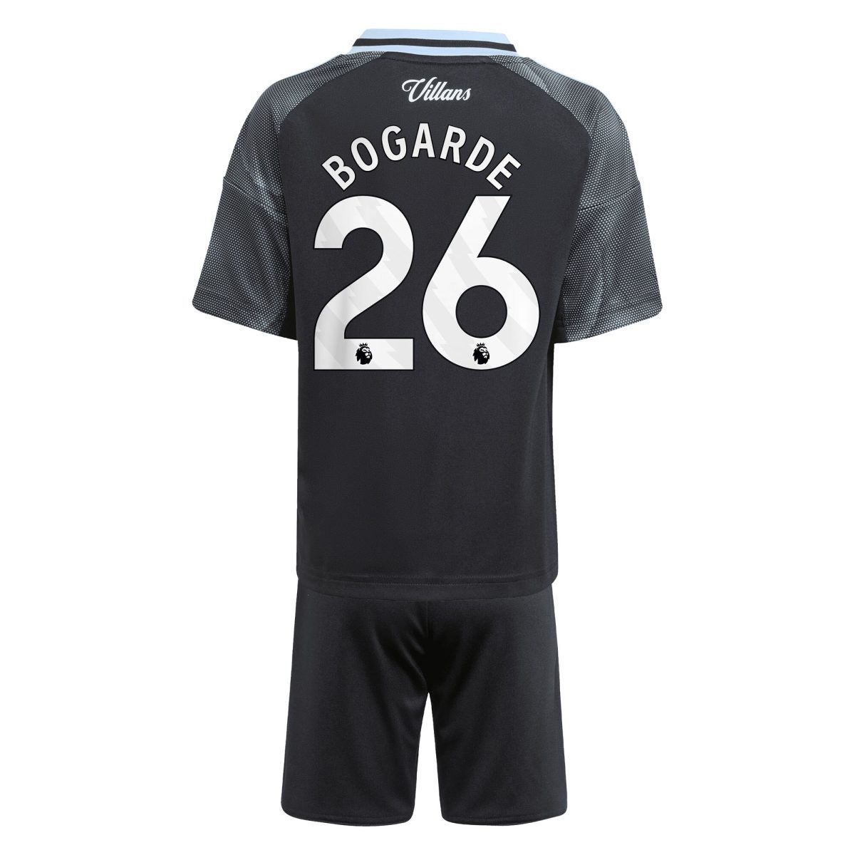 Aston Villa Jerseys - Official aston villa adidas away mini kit 2025-26 with bogarde 26 printing Collection for AVFC Fans