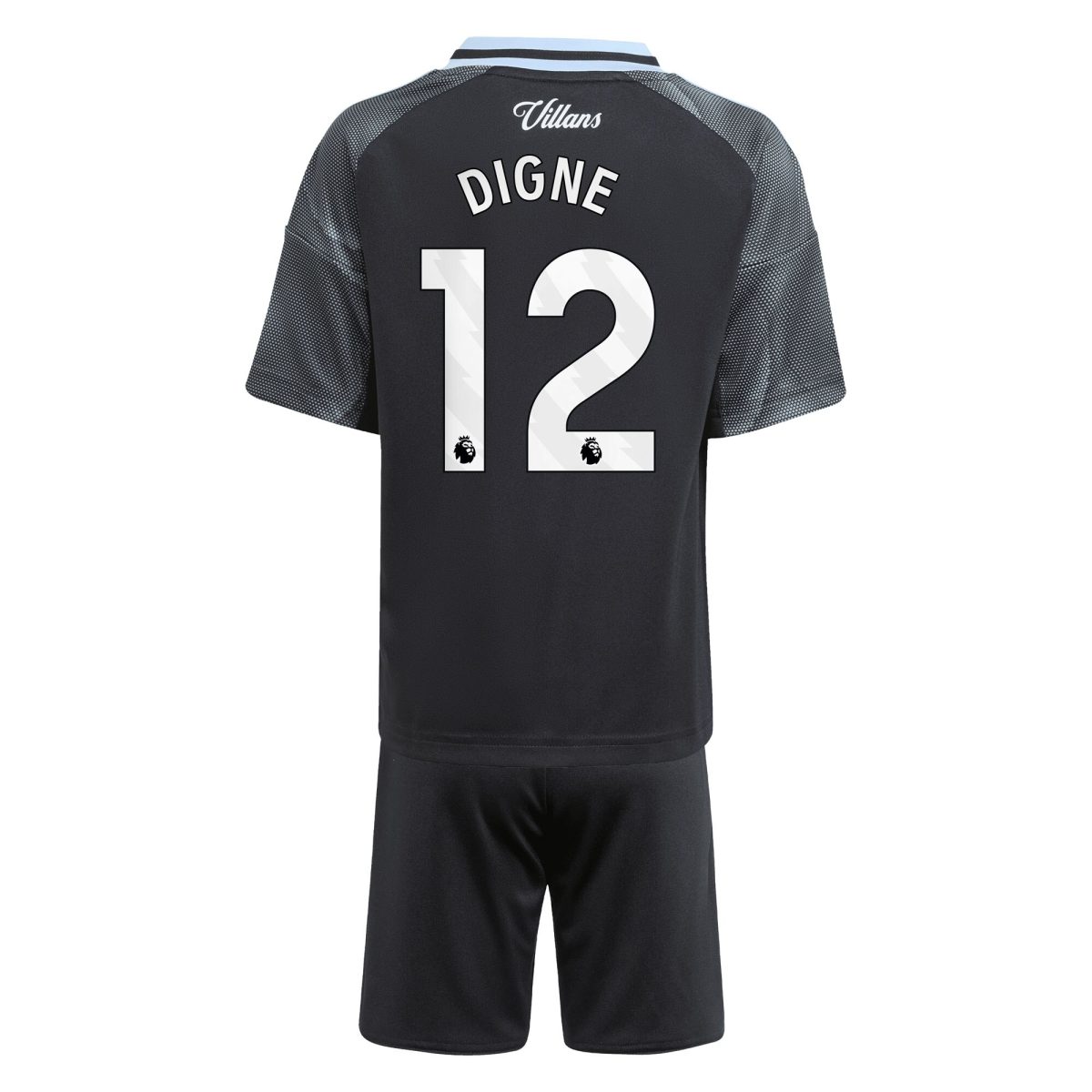 Aston Villa Jerseys - Official aston villa adidas away mini kit 2025-26 with digne 12 printing Collection for AVFC Fans