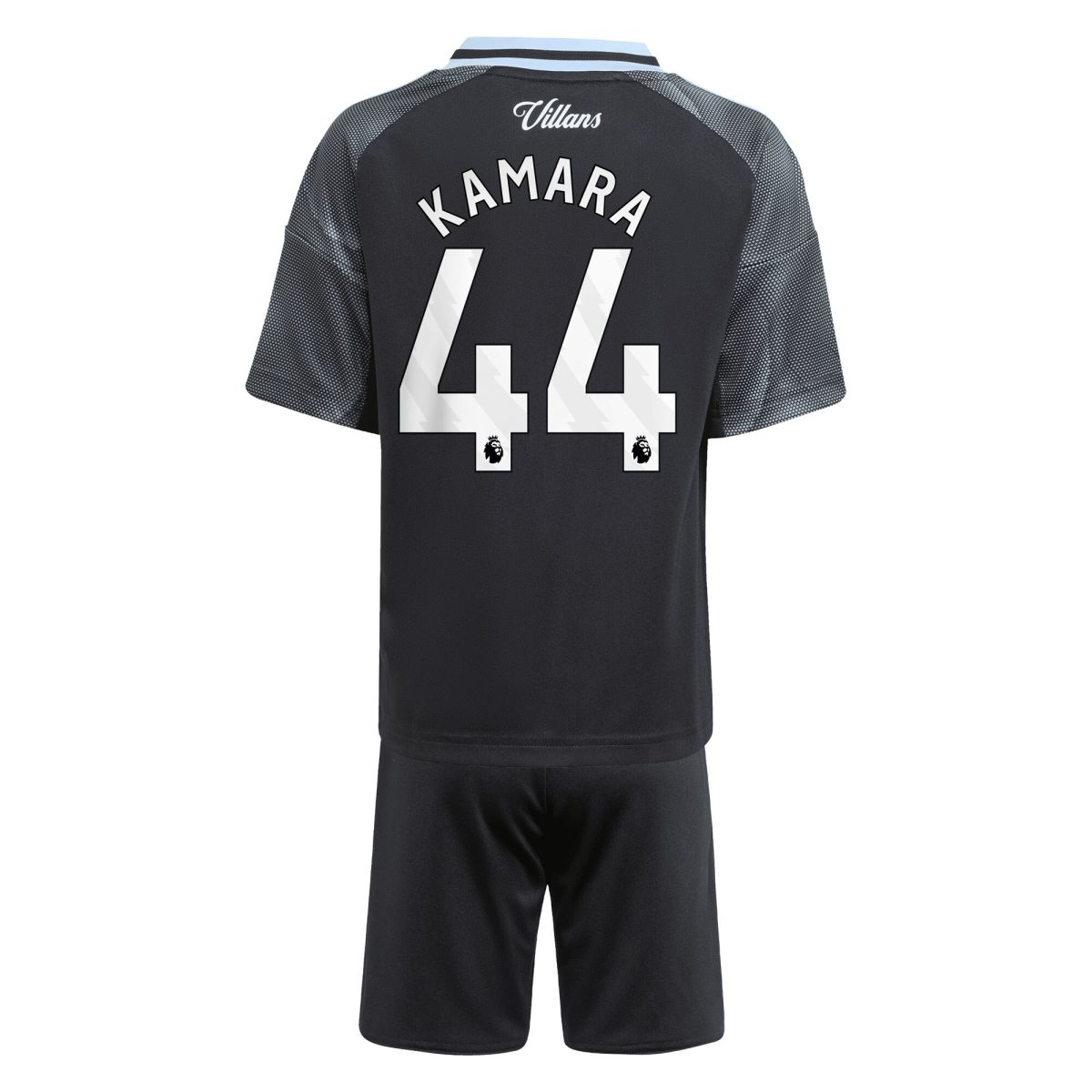 Aston Villa Jerseys - Official aston villa adidas away mini kit 2025-26 with kamara 44 printing Collection for AVFC Fans