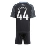 Aston Villa Jerseys - Official aston villa adidas away mini kit 2025-26 with kamara 44 printing Collection for AVFC Fans