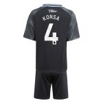 Aston Villa Jerseys - Official aston villa adidas away mini kit 2025-26 with konsa 4 printing Collection for AVFC Fans