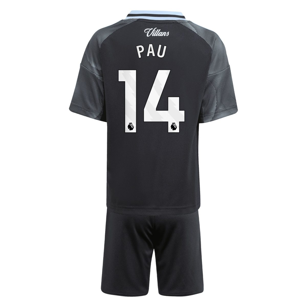 Aston Villa Jerseys - Official aston villa adidas away mini kit 2025-26 with pau 14 printing Collection for AVFC Fans