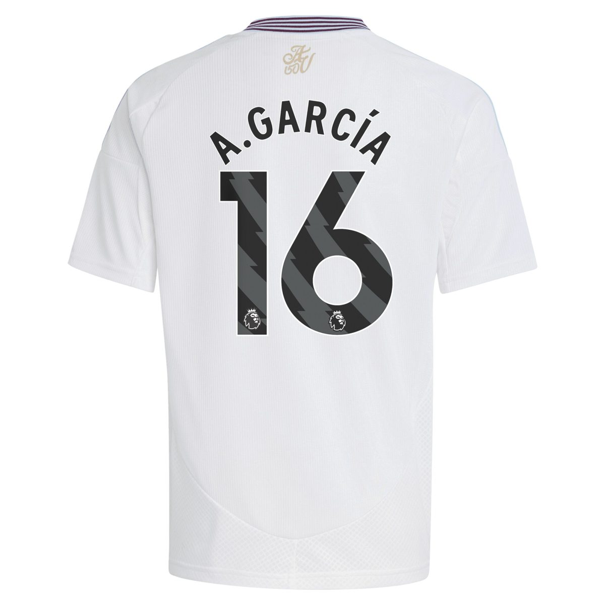 Aston Villa Jerseys - Official aston villa adidas away shirt 2024-25 – kids with a.garcía 16 printing Collection for AVFC Fans
