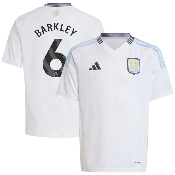 Aston Villa Jerseys - Official aston villa adidas away shirt 2024-25 – kids with barkley 6 printing Collection for AVFC Fans