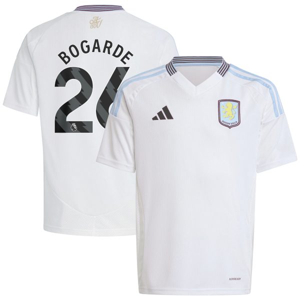 Aston Villa Jerseys - Official aston villa adidas away shirt 2024-25 – kids with bogarde 26 printing Collection for AVFC Fans