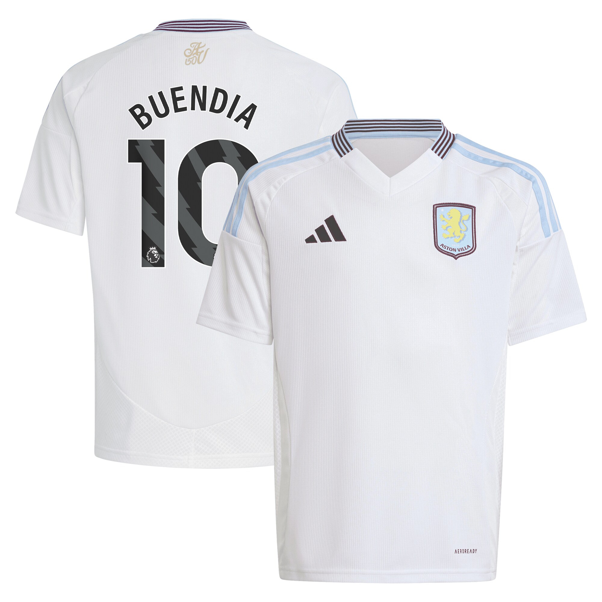Aston Villa Jerseys - Official aston villa adidas away shirt 2024-25 – kids with buendia 10 printing Collection for AVFC Fans