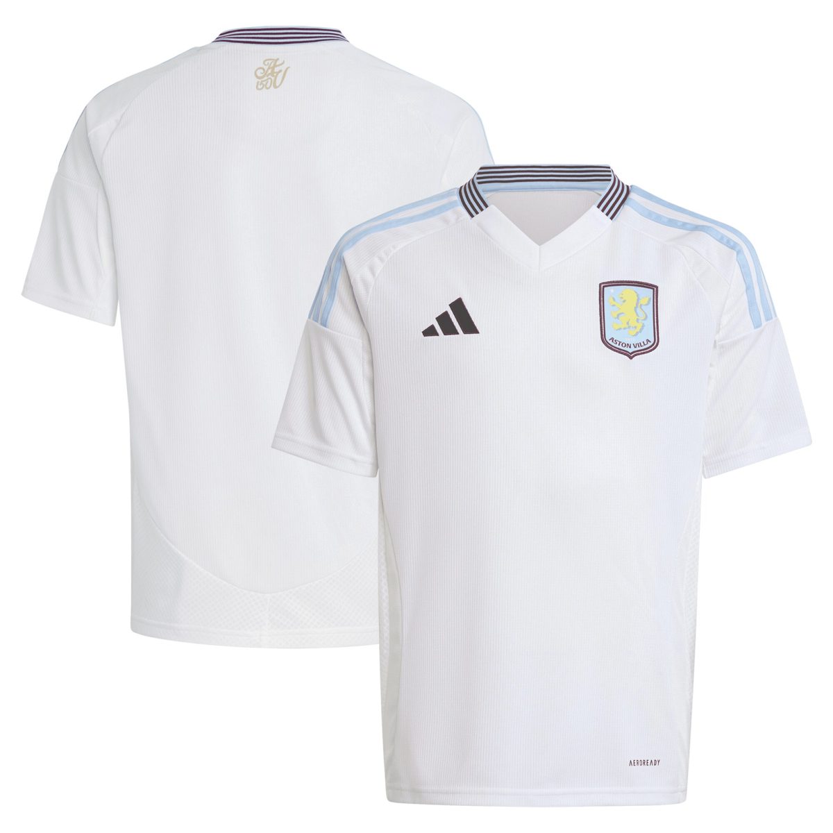 Aston Villa Jerseys - Official aston villa adidas away shirt 2024-25 – kids with custom printing Collection for AVFC Fans