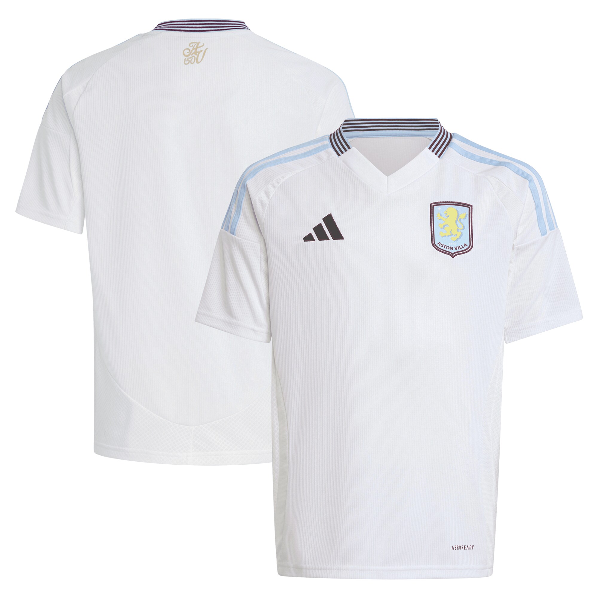 Aston Villa Jerseys - Official aston villa adidas away shirt 2024-25 – kids with custom printing Collection for AVFC Fans