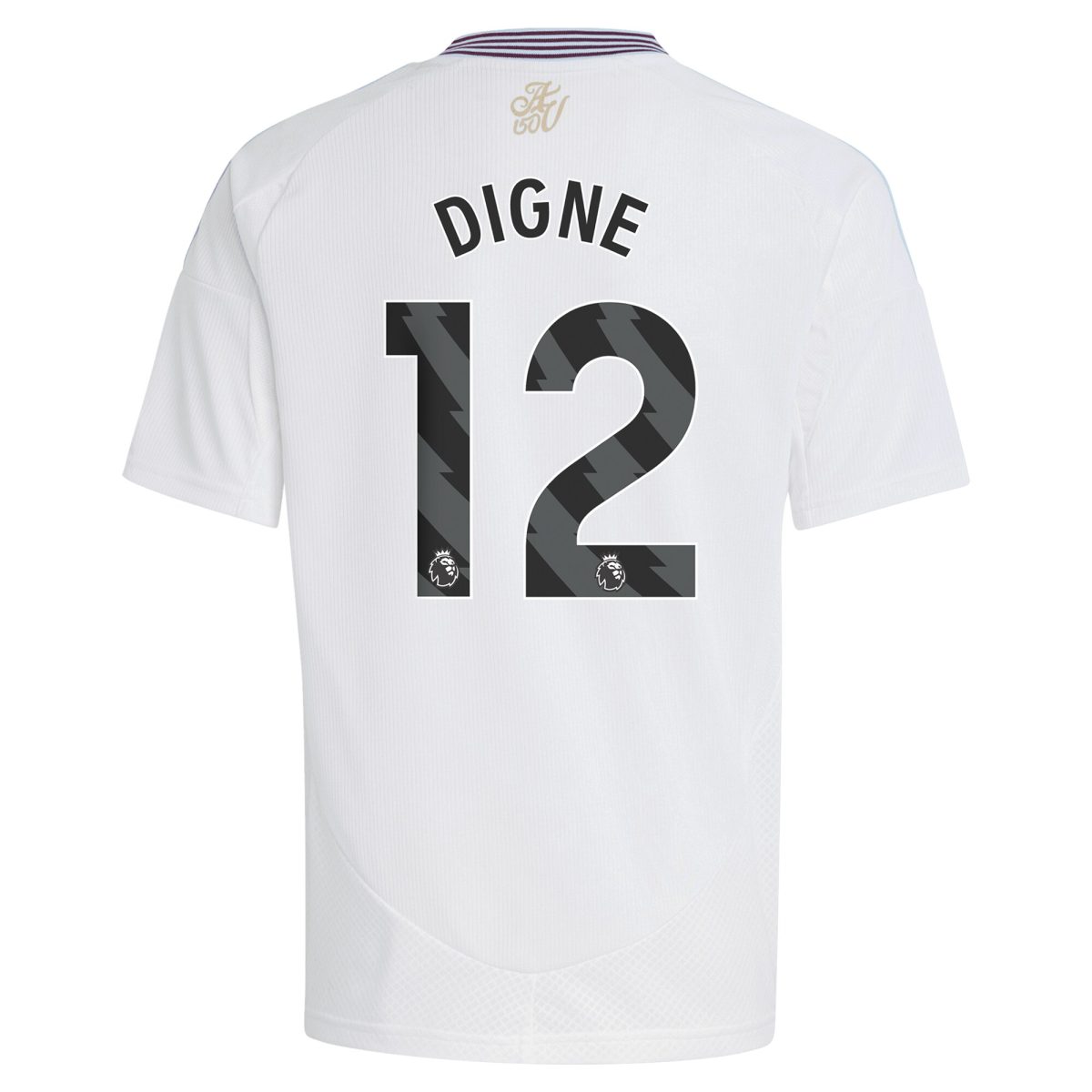 Aston Villa Jerseys - Official aston villa adidas away shirt 2024-25 – kids with digne 12 printing Collection for AVFC Fans