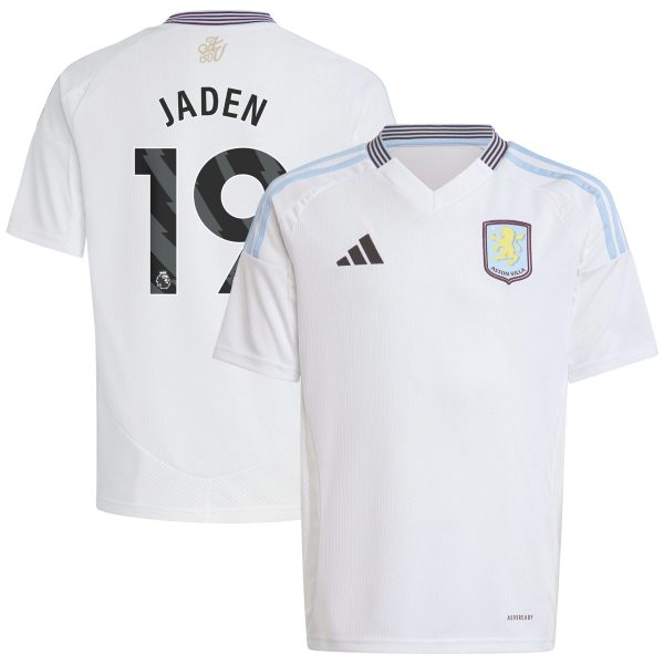 Aston Villa Jerseys - Official aston villa adidas away shirt 2024-25 – kids with jaden 19 printing Collection for AVFC Fans