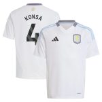 Aston Villa Jerseys - Official aston villa adidas away shirt 2024-25 – kids with konsa 4 printing Collection for AVFC Fans