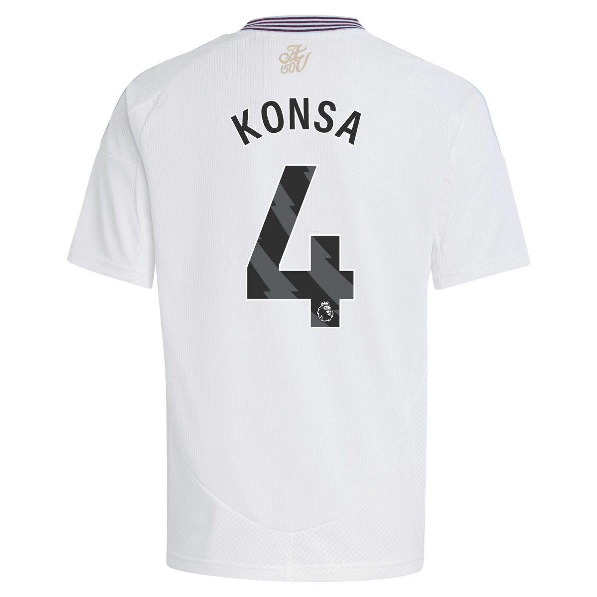 Aston Villa Jerseys - Official aston villa adidas away shirt 2024-25 – kids with konsa 4 printing Collection for AVFC Fans