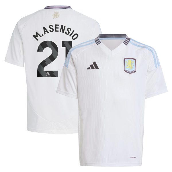 Aston Villa Jerseys - Official aston villa adidas away shirt 2024-25 – kids with m.asensio 21 printing Collection for AVFC Fans
