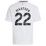 Aston Villa Jerseys - Official aston villa adidas away shirt 2024-25 – kids with maatsen 22 printing Collection for AVFC Fans