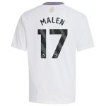 Aston Villa Jerseys - Official aston villa adidas away shirt 2024-25 – kids with malen 17 printing Collection for AVFC Fans