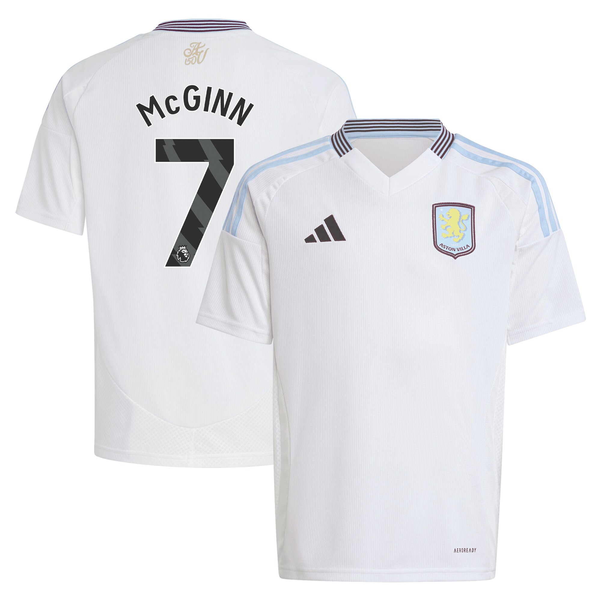 Aston Villa Jerseys - Official aston villa adidas away shirt 2024-25 – kids with mcginn 7 printing Collection for AVFC Fans