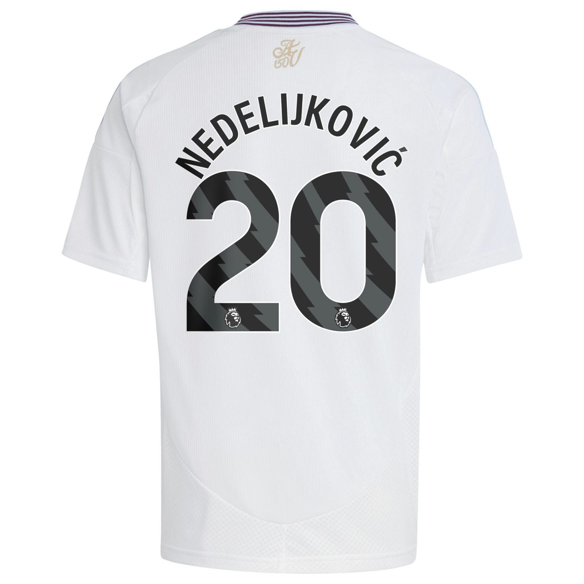 Aston Villa Jerseys - Official aston villa adidas away shirt 2024-25 – kids with nedeljković 20 printing Collection for AVFC Fans