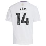 Aston Villa Jerseys - Official aston villa adidas away shirt 2024-25 – kids with pau 14 printing Collection for AVFC Fans