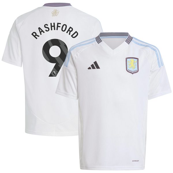Aston Villa Jerseys - Official aston villa adidas away shirt 2024-25 – kids with rashford 9 printing Collection for AVFC Fans