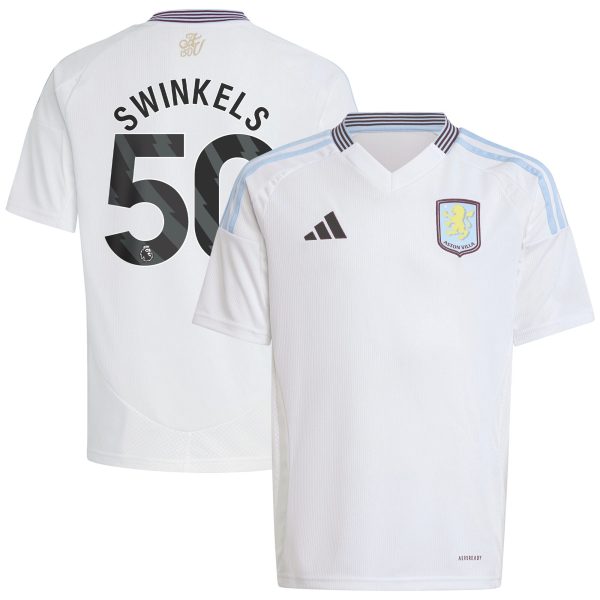 Aston Villa Jerseys - Official aston villa adidas away shirt 2024-25 – kids with swinkels 50 printing Collection for AVFC Fans