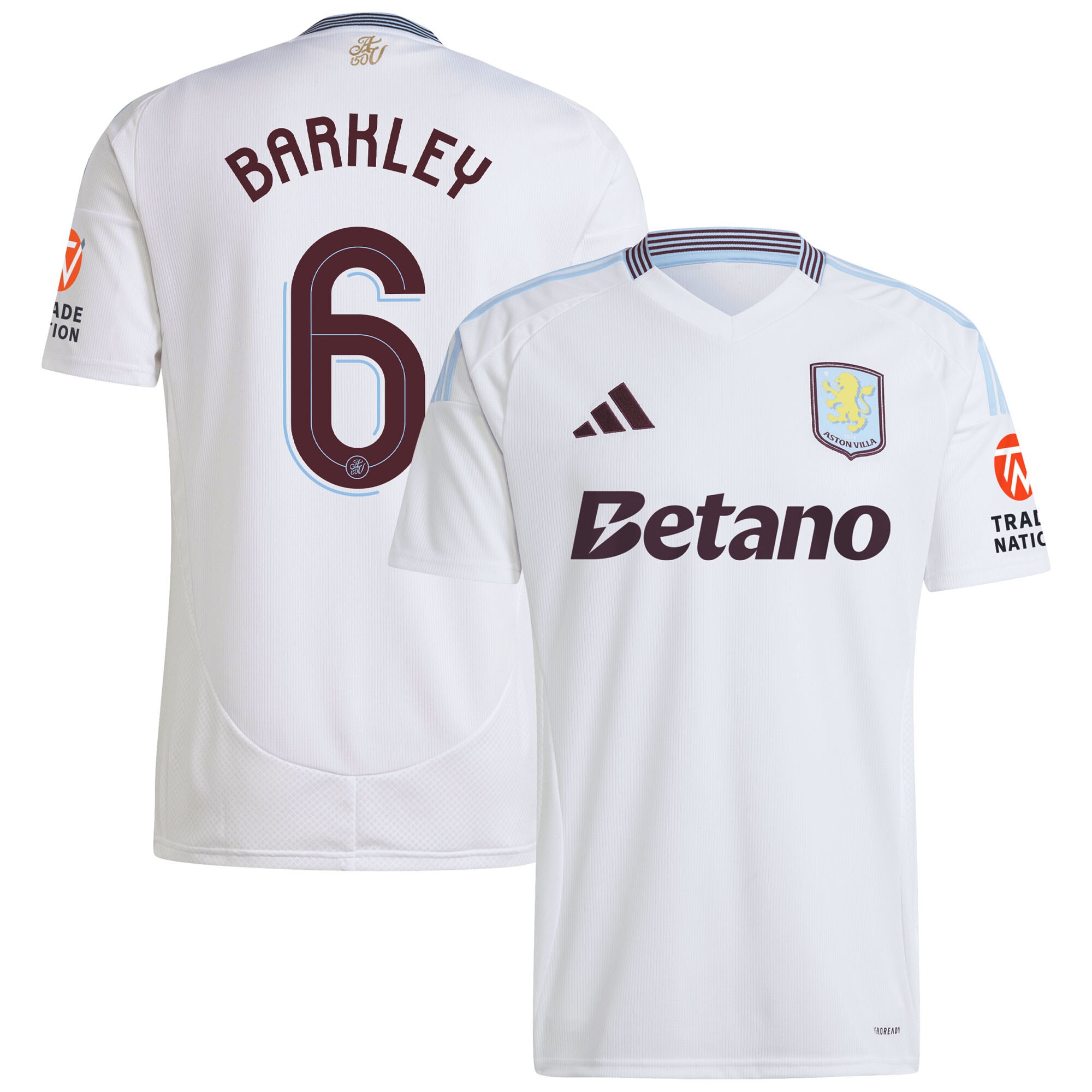 Aston Villa Jerseys - Official aston villa adidas away shirt 2024-25 with barkley 6 cup printing Collection for AVFC Fans