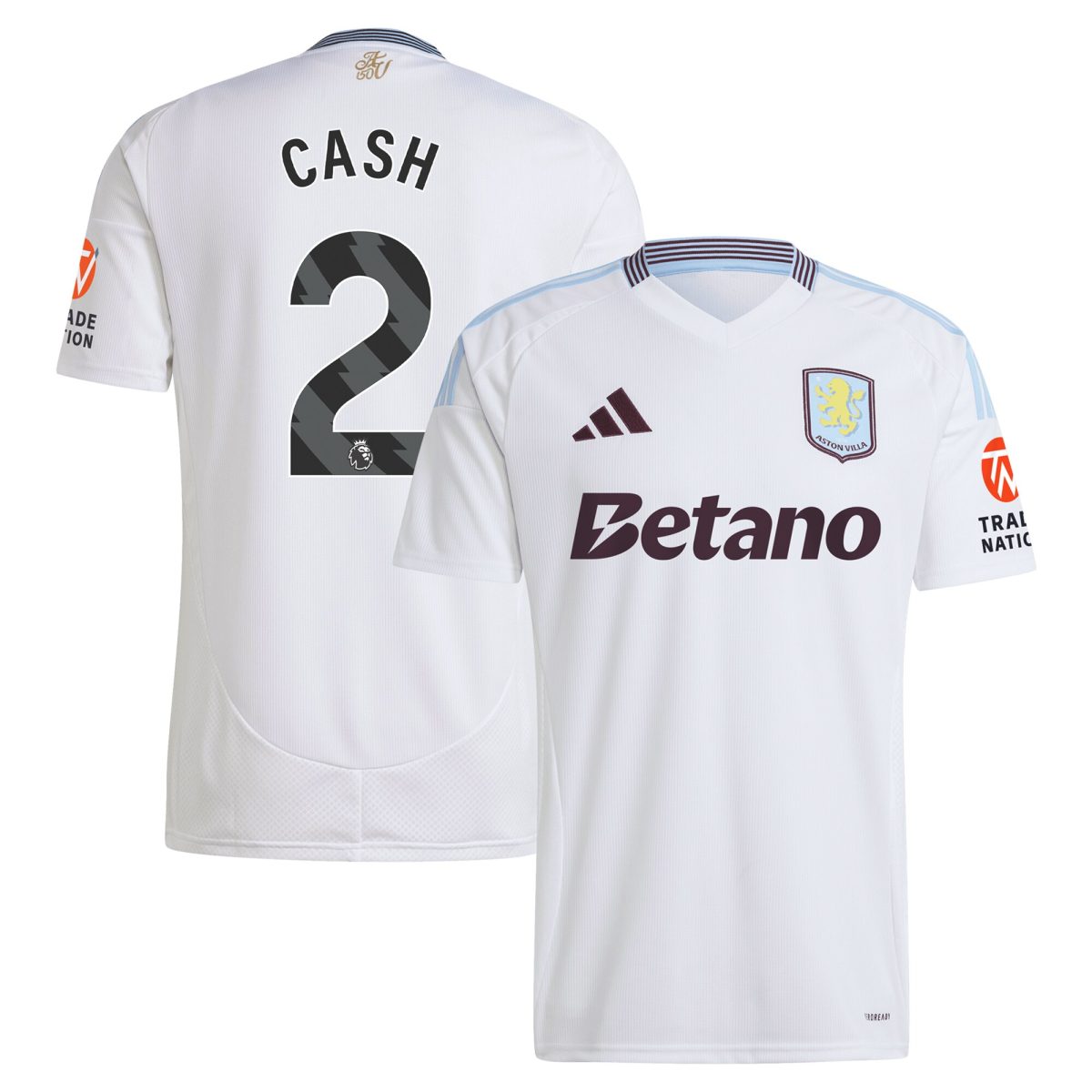 Aston Villa Jerseys - Official aston villa adidas away shirt 2024-25 with cash 2 printing Collection for AVFC Fans