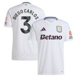 Aston Villa Jerseys - Official aston villa adidas away shirt 2024-25 with diego carlos 3 printing Collection for AVFC Fans
