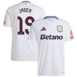 Aston Villa Jerseys - Official aston villa adidas away shirt 2024-25 with jaden 19 cup printing Collection for AVFC Fans