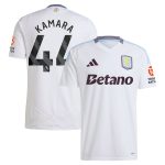 Aston Villa Jerseys - Official aston villa adidas away shirt 2024-25 with kamara 44 printing Collection for AVFC Fans