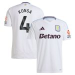 Aston Villa Jerseys - Official aston villa adidas away shirt 2024-25 with konsa 4 printing Collection for AVFC Fans