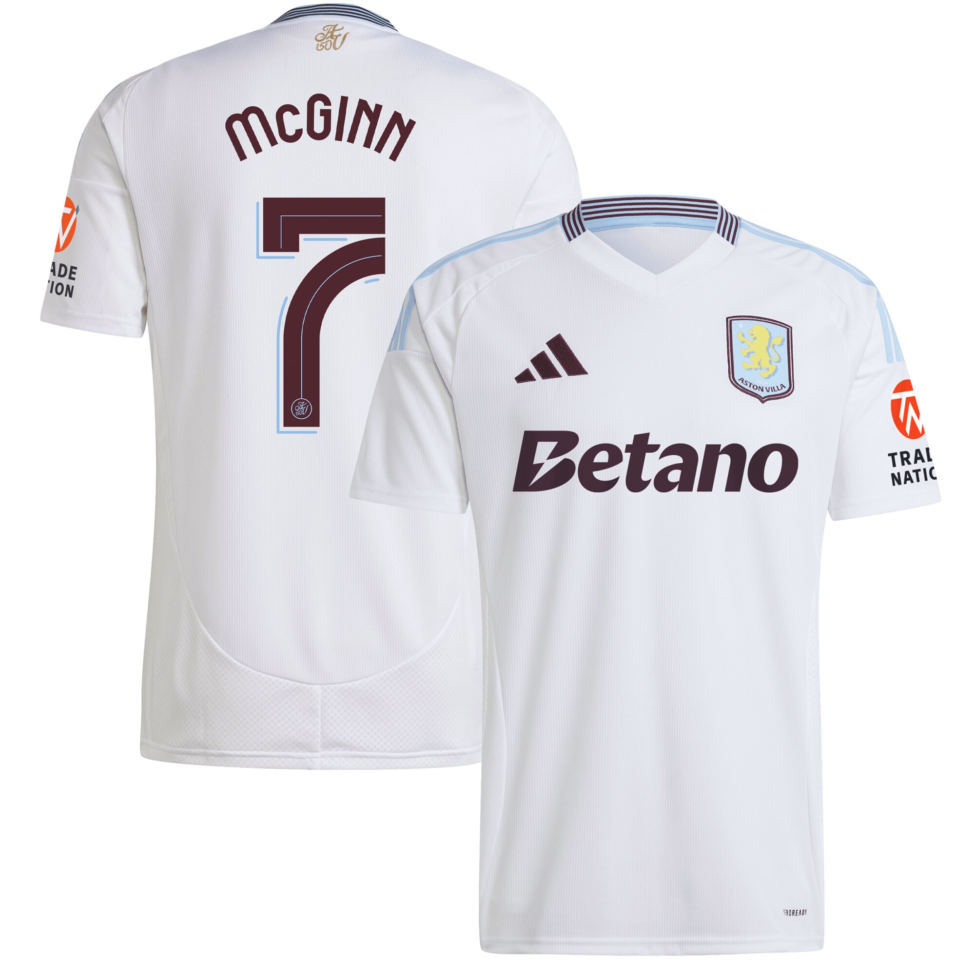 Aston Villa Jerseys - Official aston villa adidas away shirt 2024-25 with mcginn 7 cup printing Collection for AVFC Fans