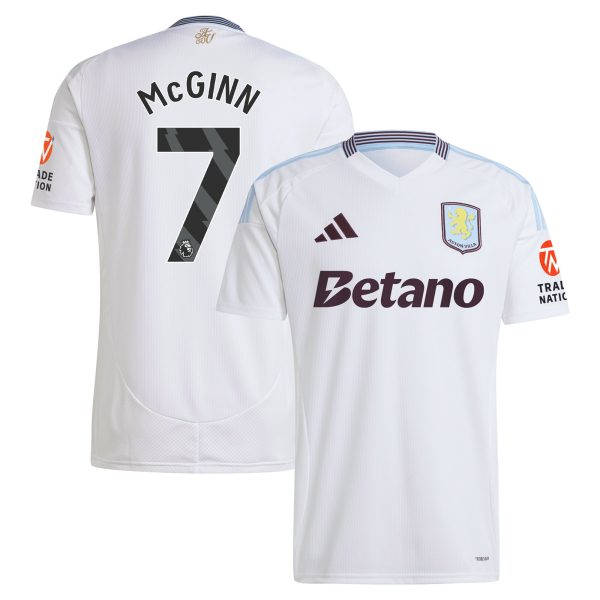 Aston Villa Jerseys - Official aston villa adidas away shirt 2024-25 with mcginn 7 printing Collection for AVFC Fans