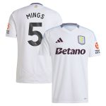 Aston Villa Jerseys - Official aston villa adidas away shirt 2024-25 with mings 5 printing Collection for AVFC Fans