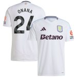 Aston Villa Jerseys - Official aston villa adidas away shirt 2024-25 with onana 24 printing Collection for AVFC Fans