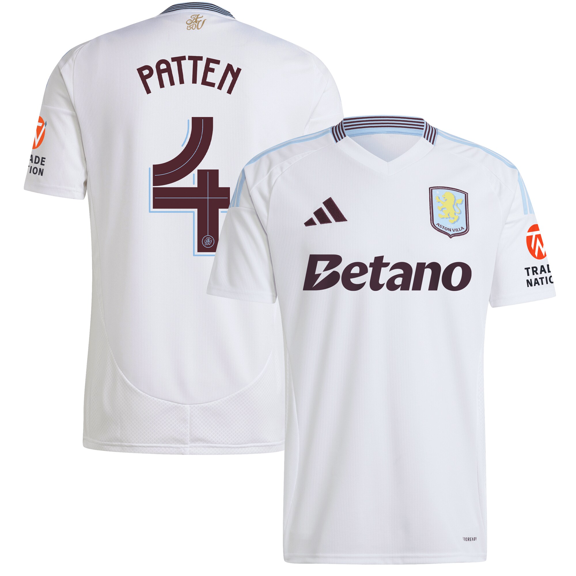 Aston Villa Jerseys - Official aston villa adidas away shirt 2024-25 with patten 4 cup printing Collection for AVFC Fans