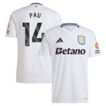 Aston Villa Jerseys - Official aston villa adidas away shirt 2024-25 with pau 14 printing Collection for AVFC Fans