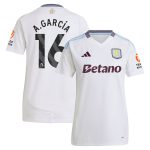 Aston Villa Jerseys - Official aston villa adidas away shirt 2024-25 – womens with a.garcía 16 printing Collection for AVFC Fans