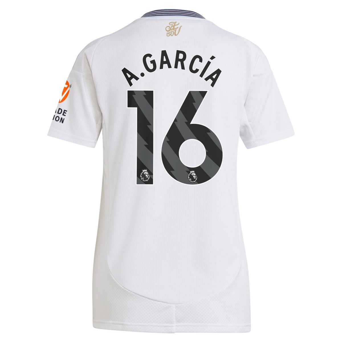 Aston Villa Jerseys - Official aston villa adidas away shirt 2024-25 – womens with a.garcía 16 printing Collection for AVFC Fans