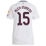 Aston Villa Jerseys - Official aston villa adidas away shirt 2024-25 – womens with alex moreno 15 cup printing Collection for AVFC Fans