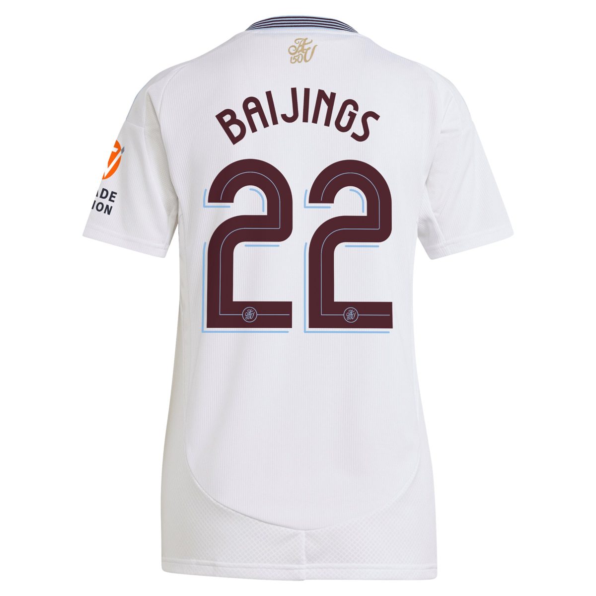 Aston Villa Jerseys - Official aston villa adidas away shirt 2024-25 – womens with baijings 22 cup printing Collection for AVFC Fans