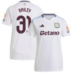 Aston Villa Jerseys - Official aston villa adidas away shirt 2024-25 – womens with bailey 31 cup printing Collection for AVFC Fans