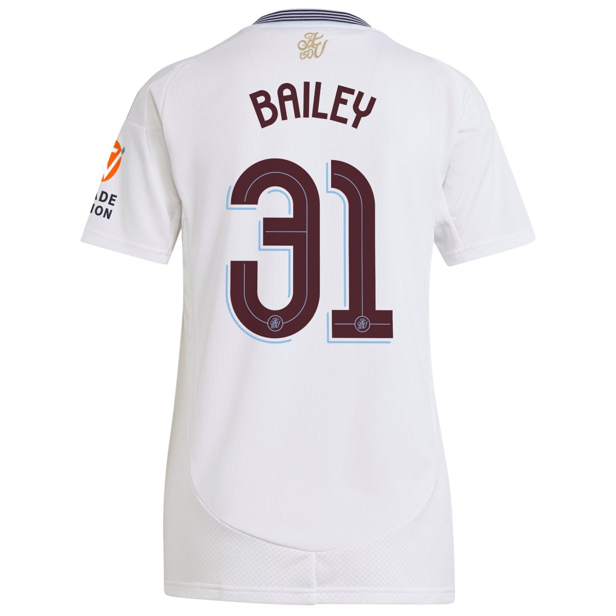 Aston Villa Jerseys - Official aston villa adidas away shirt 2024-25 – womens with bailey 31 cup printing Collection for AVFC Fans