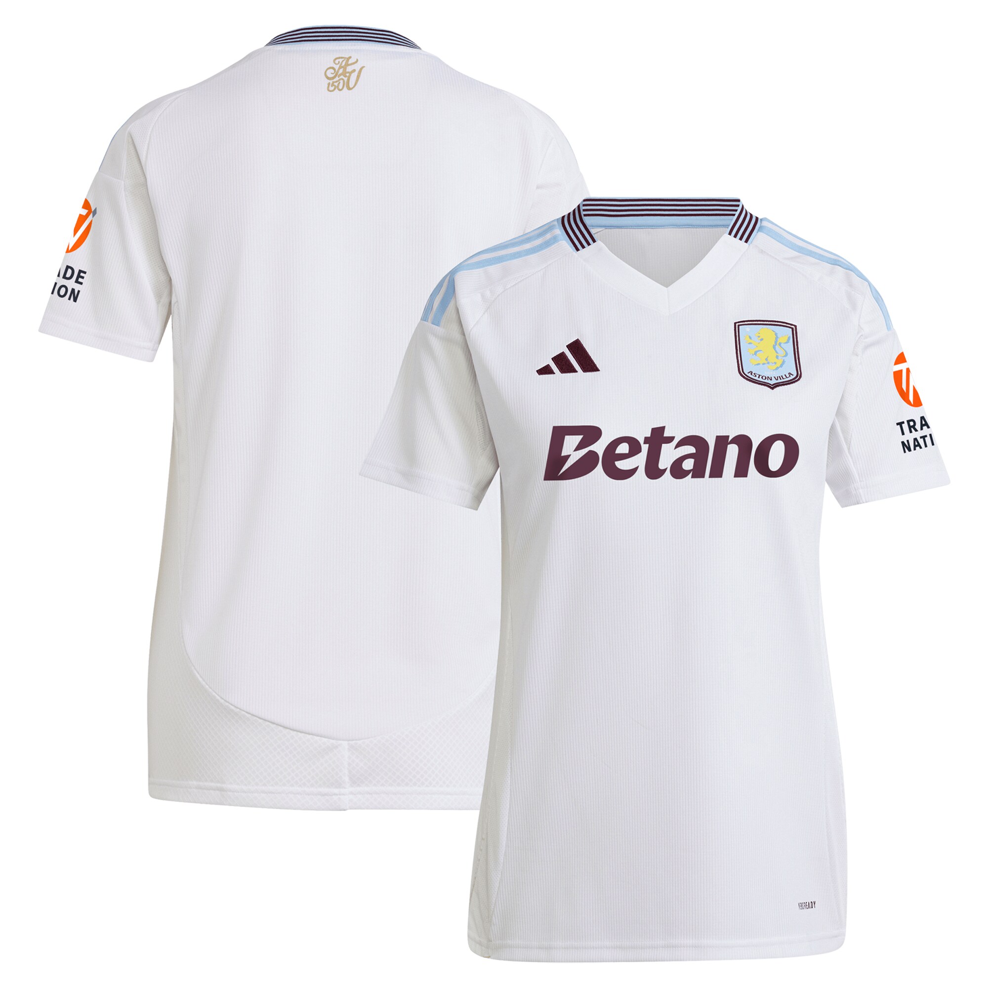 Aston Villa Jerseys - Official aston villa adidas away shirt 2024-25 – womens with custom printing Collection for AVFC Fans