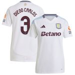 Aston Villa Jerseys - Official aston villa adidas away shirt 2024-25 – womens with diego carlos 3 cup printing Collection for AVFC Fans