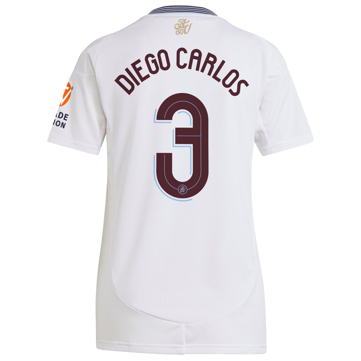Aston Villa Jerseys - Official aston villa adidas away shirt 2024-25 – womens with diego carlos 3 cup printing Collection for AVFC Fans