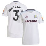 Aston Villa Jerseys - Official aston villa adidas away shirt 2024-25 – womens with diego carlos 3 printing Collection for AVFC Fans