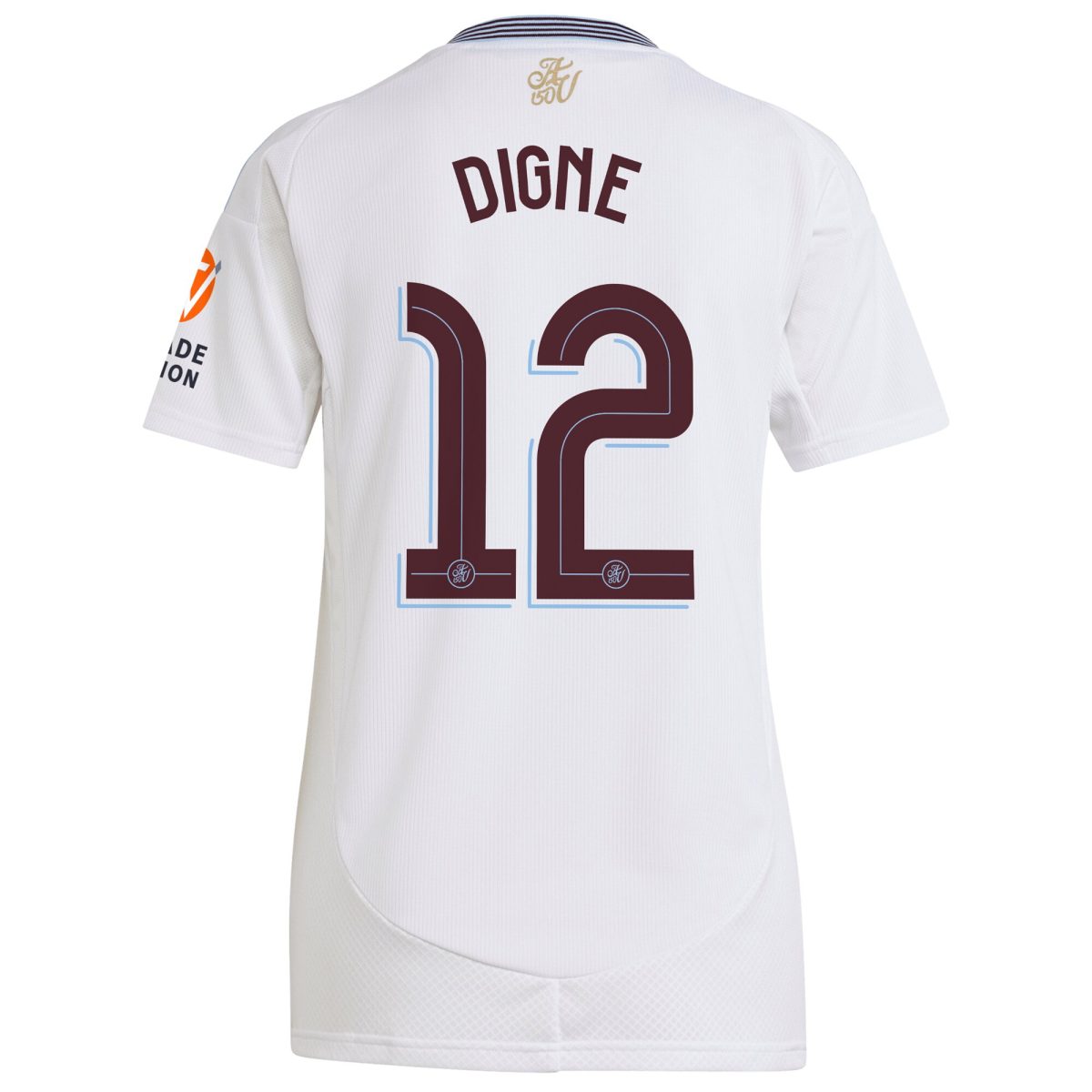 Aston Villa Jerseys - Official aston villa adidas away shirt 2024-25 – womens with digne 12 cup printing Collection for AVFC Fans