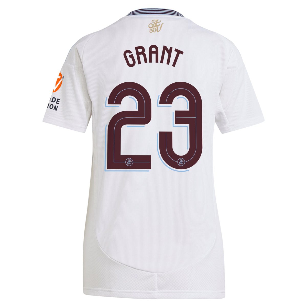 Aston Villa Jerseys - Official aston villa adidas away shirt 2024-25 – womens with grant 23 cup printing Collection for AVFC Fans